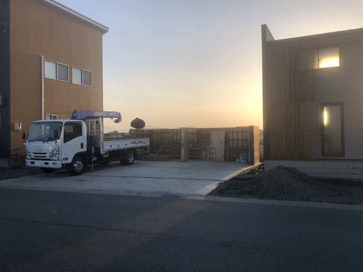 □□住宅 基礎型枠工事